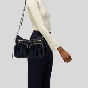 NEW Condition Black MZ WALLACE Nylon Crossbody Bag